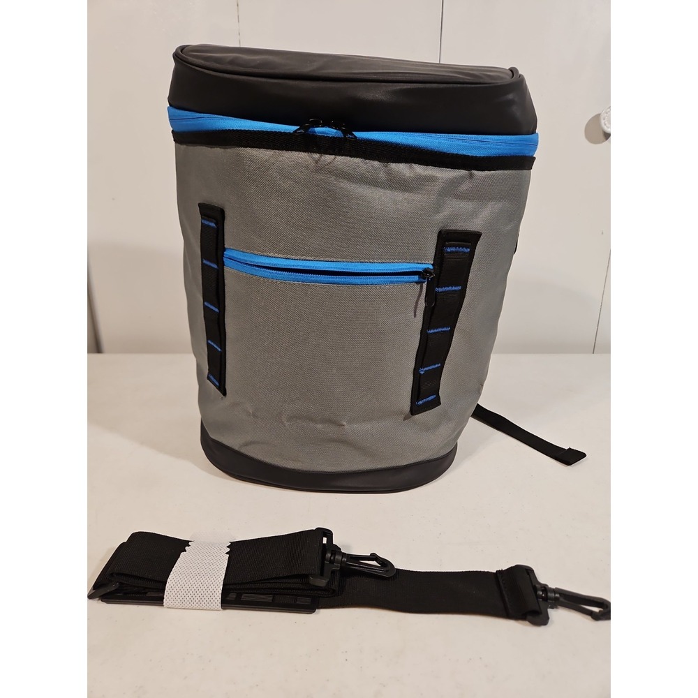 Picnic Cooler Insulated Backpack/ Shoulder Bag for Travel/Outdoors Gray NEW